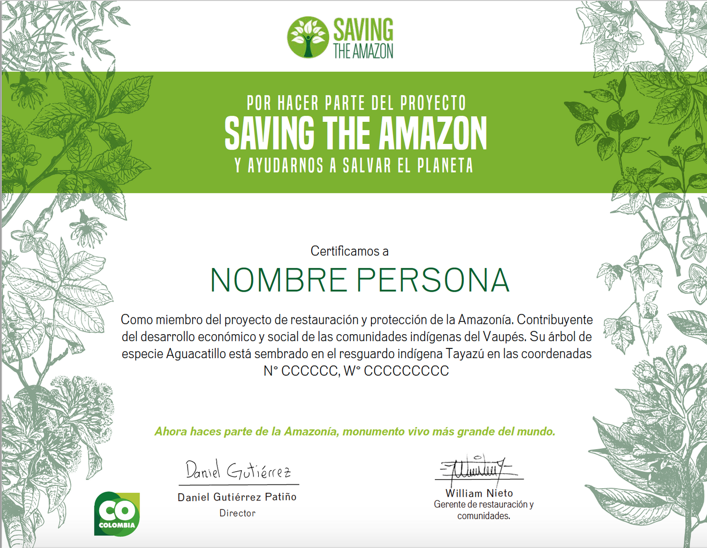 Combo siembra 6 - Saving The Amazon