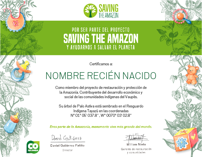 Un árbol para un recién nacido - Saving The Amazon