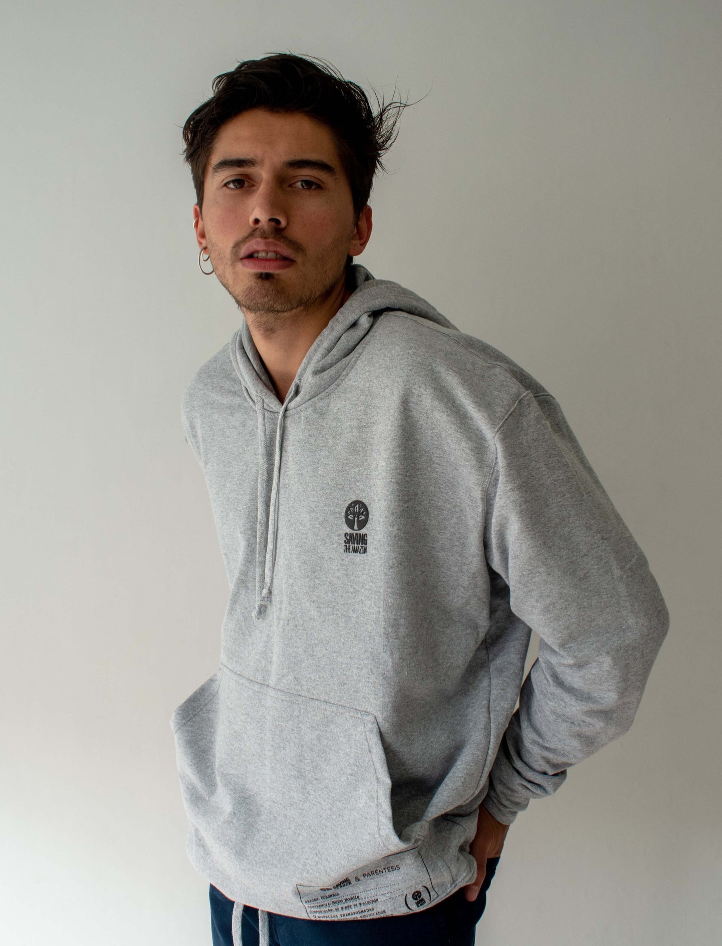 Saving the Amazon Hoodie. Recycled cotton and PET.